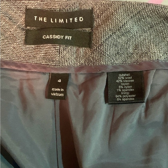 The Limited Collection woman’s 4 gray Heathered fully lined Cassidy Dress Pants- - Picture 3 of 3